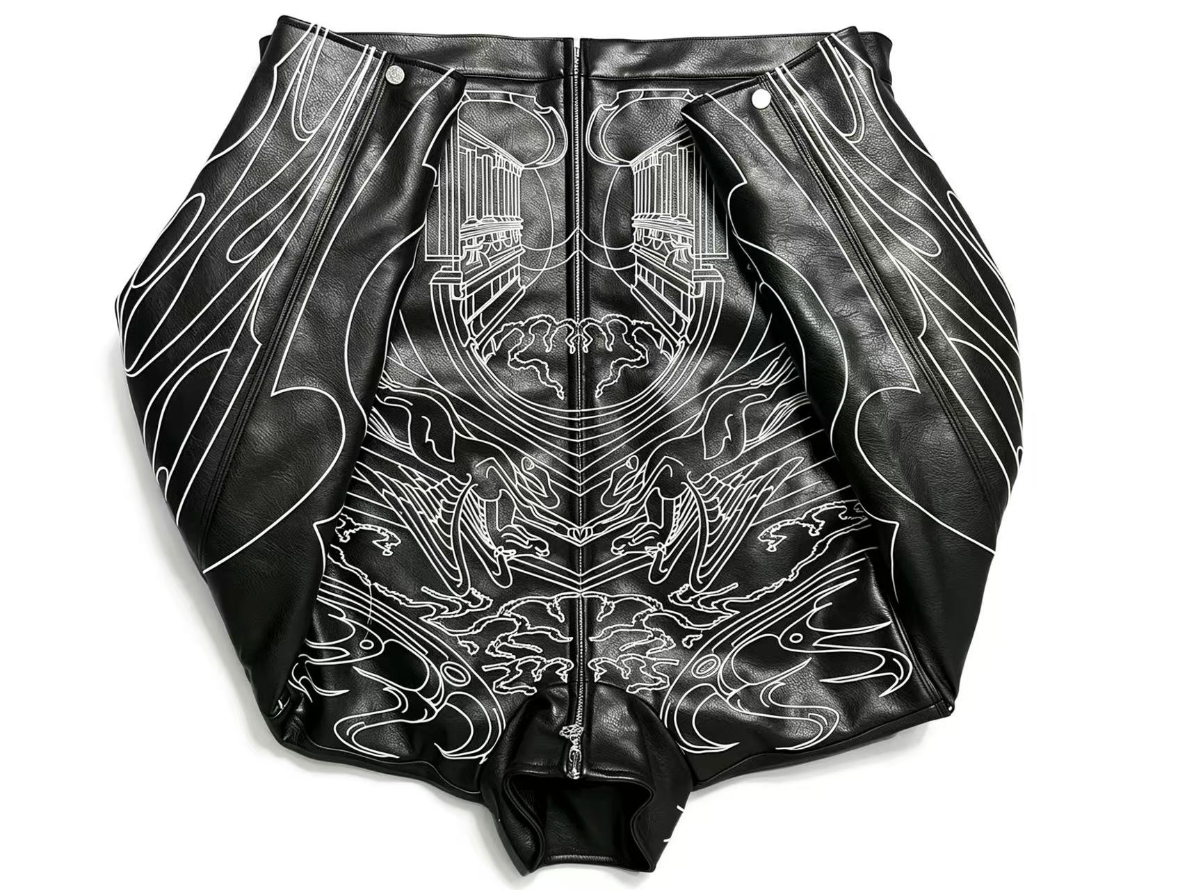 Customized Desgin Oem Retro Denim Jacket Unisex Embroidered Waterproof Leather Jacket Cotton Jacket Coat